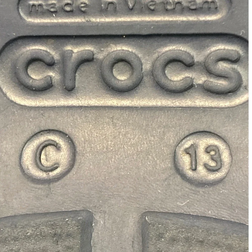 Crocs Handle It Rain Boot Navy Blue Kids Size C13 Waterproof Pull On Shoes